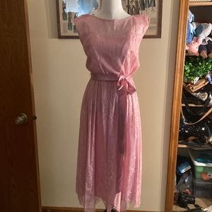 Vintage lavender pink JC Penny dress 9/10 petite